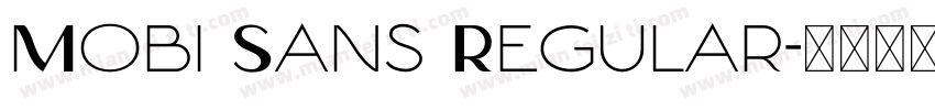 Mobi Sans Regular字体转换